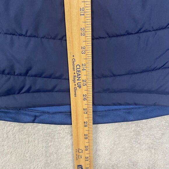 Ben Hogan Jacket Womens Small Blue Vest Mixed Media Full Zip Mock Neck Golf - Picture 3 of 7